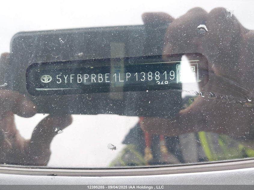 5YFBPRBE1LP138819 2020 TOYOTA COROLLA photo no. 9