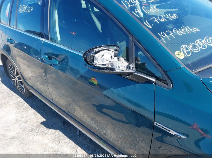 2018 Volkswagen Golf Alltrack 1.8 Tsi VIN: 3VWM17AU6JM761460 Lot: 12395367