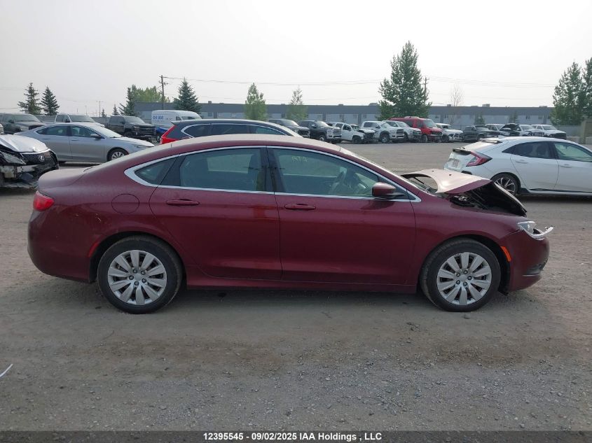 2015 Chrysler 200 Lx VIN: 1C3CCCFB5FN729268 Lot: 12395545