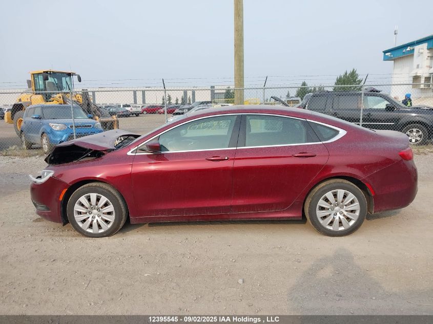 2015 Chrysler 200 Lx VIN: 1C3CCCFB5FN729268 Lot: 12395545