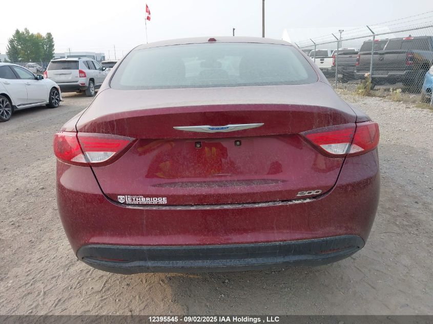 2015 Chrysler 200 Lx VIN: 1C3CCCFB5FN729268 Lot: 12395545