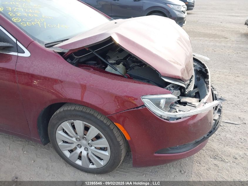 2015 Chrysler 200 Lx VIN: 1C3CCCFB5FN729268 Lot: 12395545