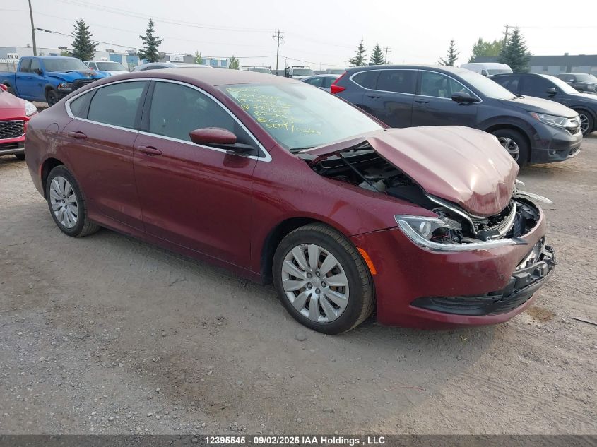 2015 Chrysler 200 Lx VIN: 1C3CCCFB5FN729268 Lot: 12395545