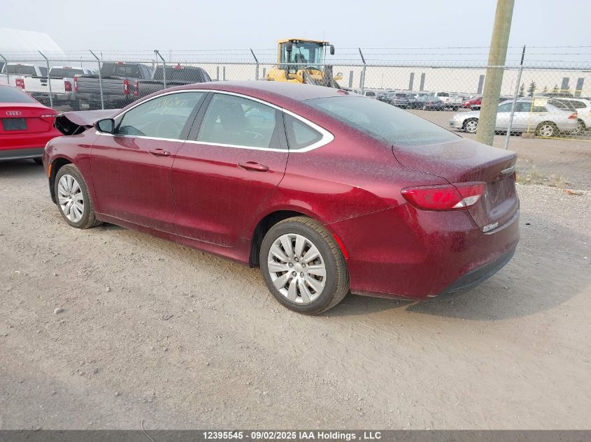 2015 Chrysler 200 Lx VIN: 1C3CCCFB5FN729268 Lot: 12395545