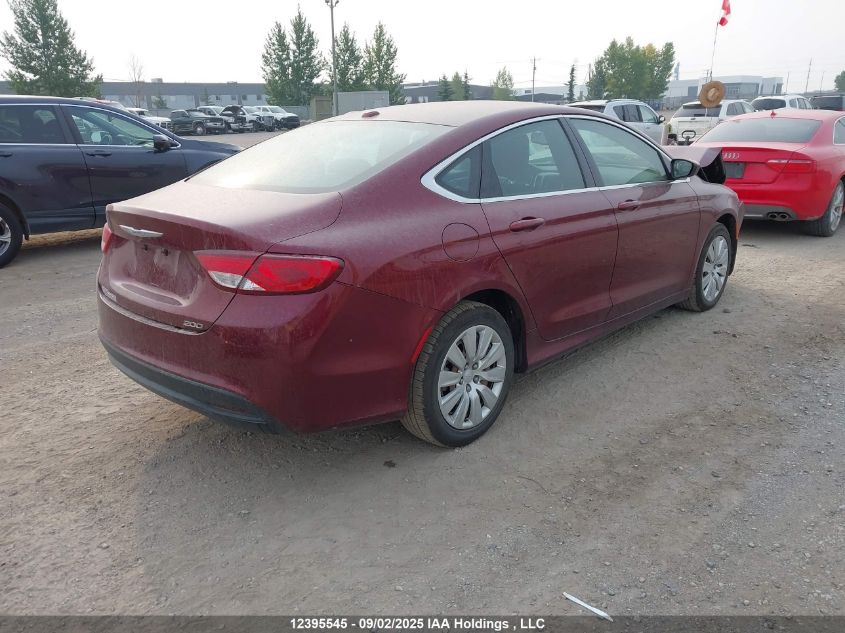 2015 Chrysler 200 Lx VIN: 1C3CCCFB5FN729268 Lot: 12395545