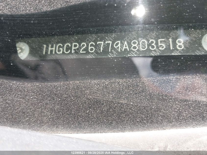 2009 Honda Accord Ex VIN: 1HGCP26779A803518 Lot: 12395621