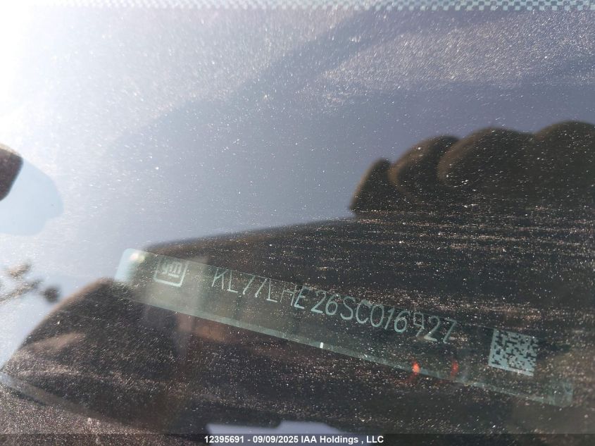 2025 Chevrolet Trax 1Lt VIN: KL77LHE26SC016927 Lot: 12395691