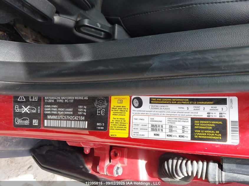 2017 Mini Clubman Cooper VIN: WMWLU1C57H2C42184 Lot: 12395815