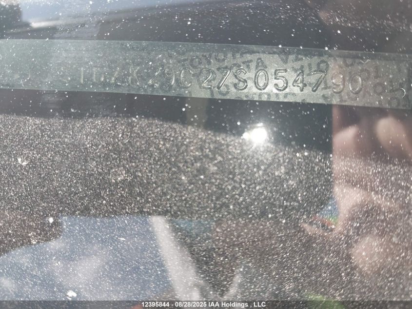 2007 Toyota Sienna Ce VIN: 5TDZK29C27S054790 Lot: 12395844