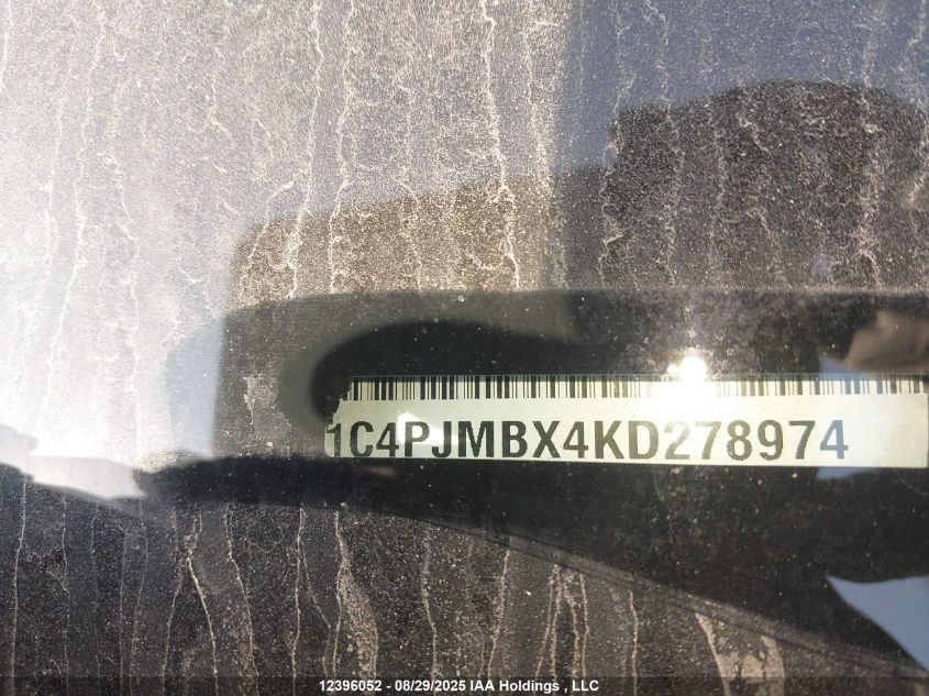 2019 Jeep Cherokee Trailhawk VIN: 1C4PJMBX4KD278974 Lot: 12396052