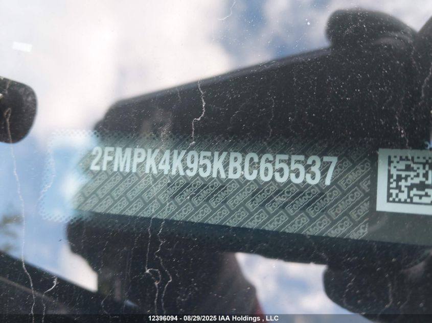 2019 Ford Edge Titanium VIN: 2FMPK4K95KBC65537 Lot: 12396094