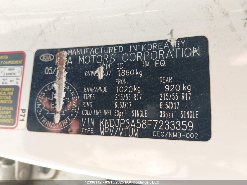 KNDJP3A58F7233359 2015 KIA SOUL photo no. 9