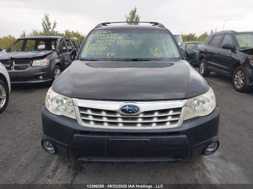 2011 Subaru Forester VIN: JF2SHCDC1BH761794 Lot: 12396250