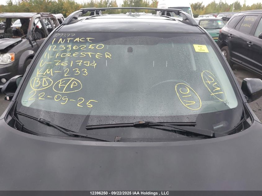 2011 Subaru Forester VIN: JF2SHCDC1BH761794 Lot: 12396250