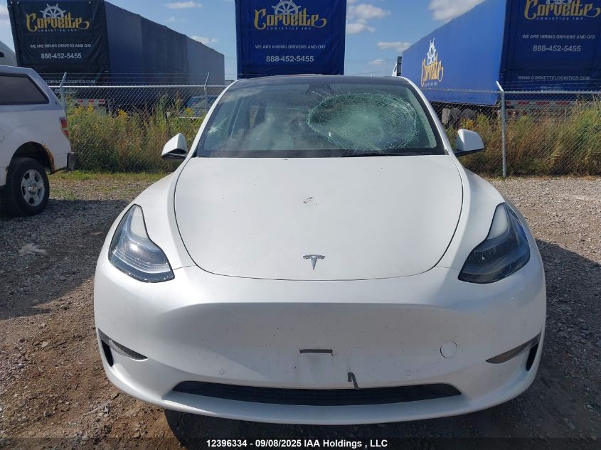 2022 Tesla Model Y Long Range VIN: 7SAYGAEE0NF530814 Lot: 12396334