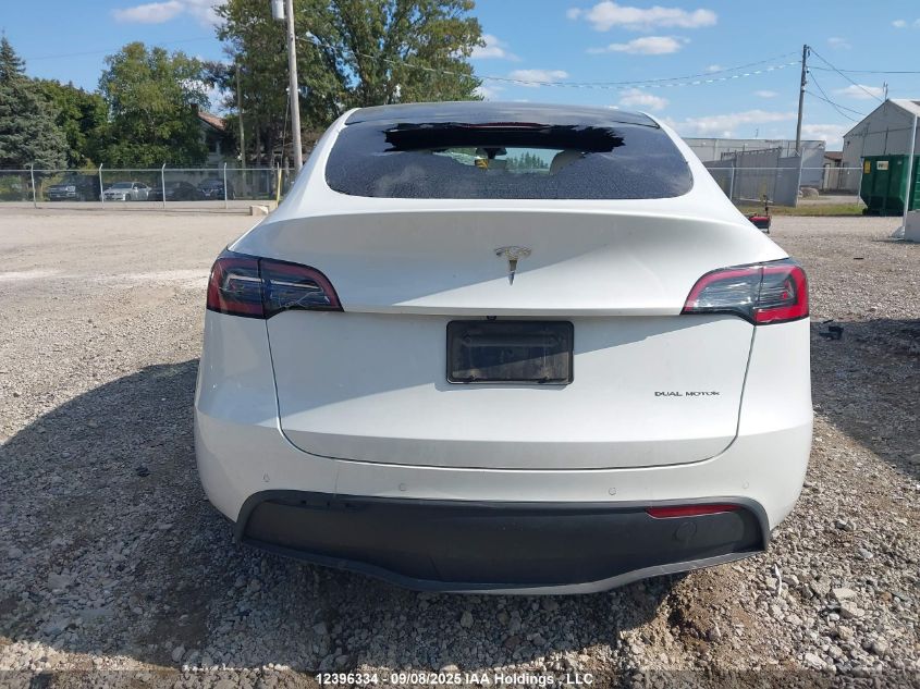 2022 Tesla Model Y Long Range VIN: 7SAYGAEE0NF530814 Lot: 12396334