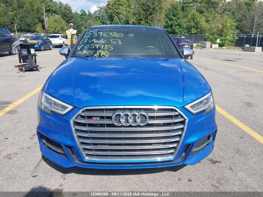 2017 Audi S3 Premium Plus VIN: WAUB1GFF3H1054485 Lot: 12396380