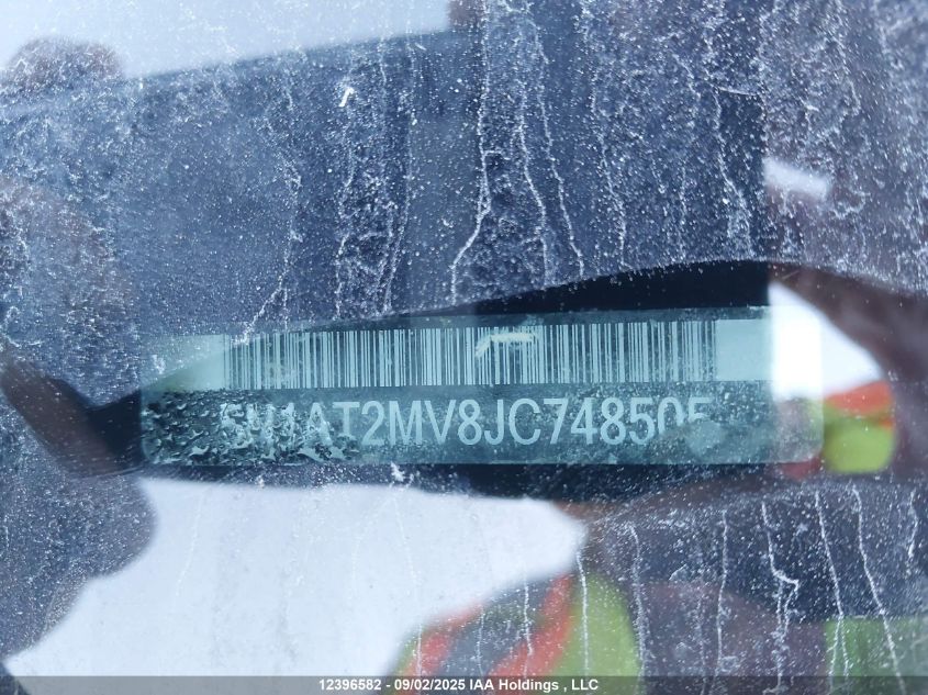 2018 Nissan Rogue Sv/Sl VIN: 5N1AT2MV8JC748505 Lot: 12396582