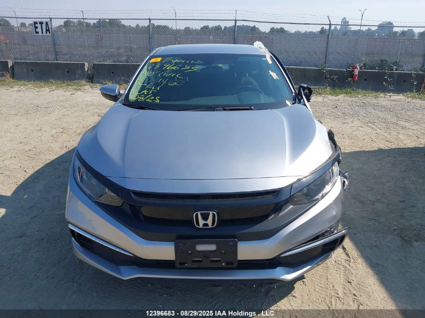 2020 Honda Civic Lx VIN: 2HGFC2F59LH031460 Lot: 12396683