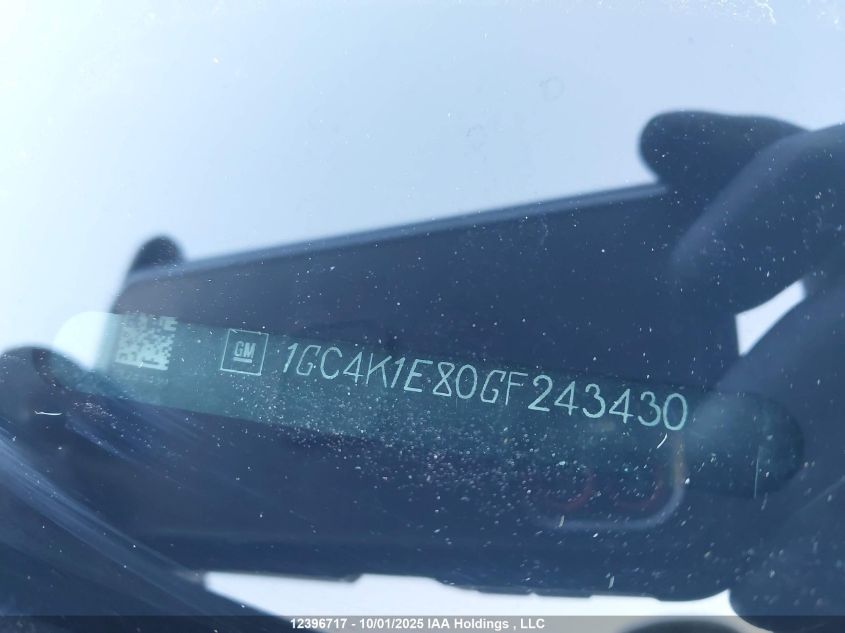 2016 Chevrolet 3500 Silverado VIN: 1GC4K1E80GF243430 Lot: 12396717