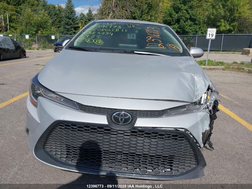 2022 Toyota Corolla Le VIN: 5YFBPMBE7NP323334 Lot: 12396773