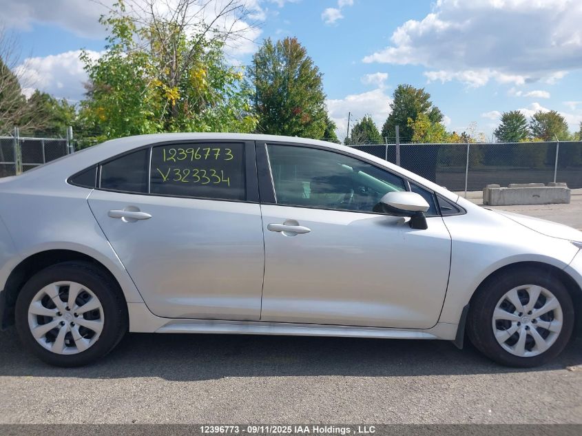 2022 Toyota Corolla Le VIN: 5YFBPMBE7NP323334 Lot: 12396773