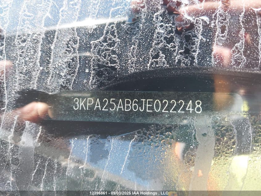 2018 Kia Rio Lx/S VIN: 3KPA25AB6JE022248 Lot: 12396861