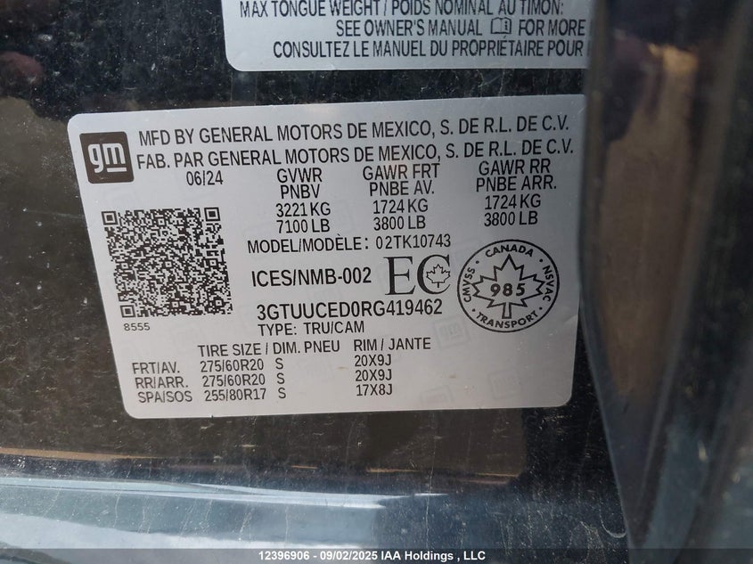 3GTUUCED0RG419462 2024 GMC SIERRA photo no. 17