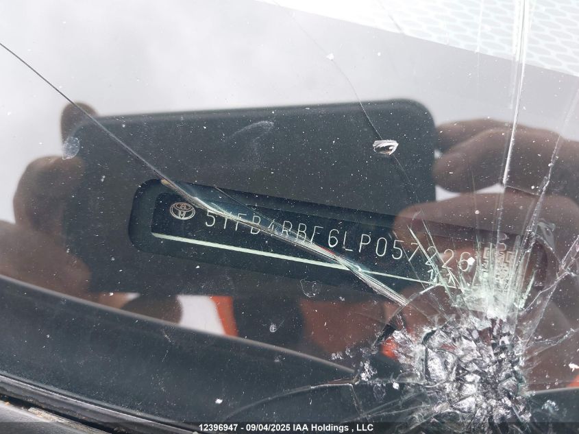 2020 Toyota Corolla Se/Xse VIN: 5YFB4RBE6LP057226 Lot: 12396947