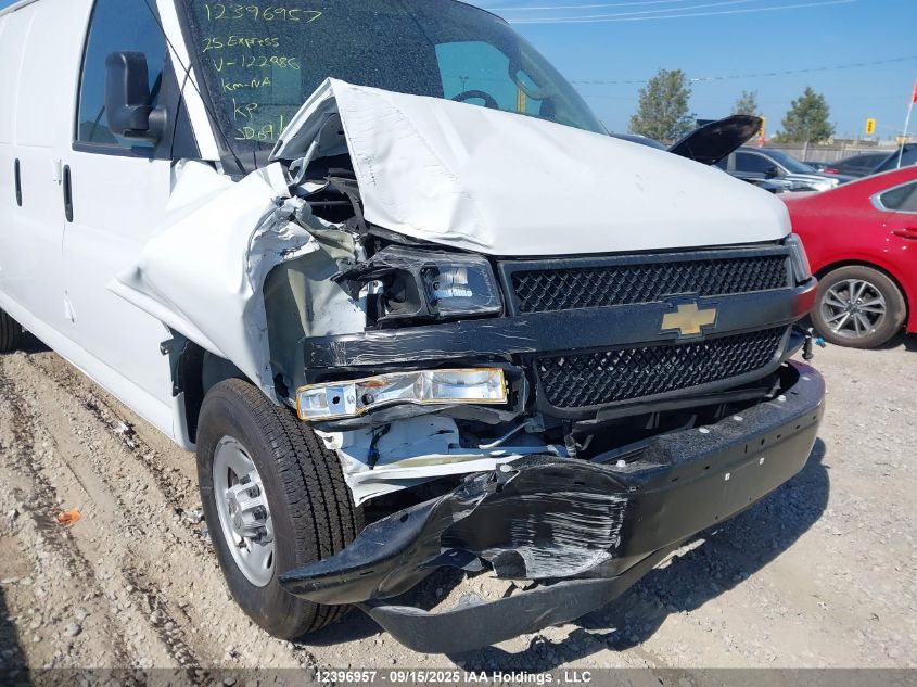 2025 Chevrolet Express G2500 VIN: 1GCWGBF77S1122986 Lot: 12396957