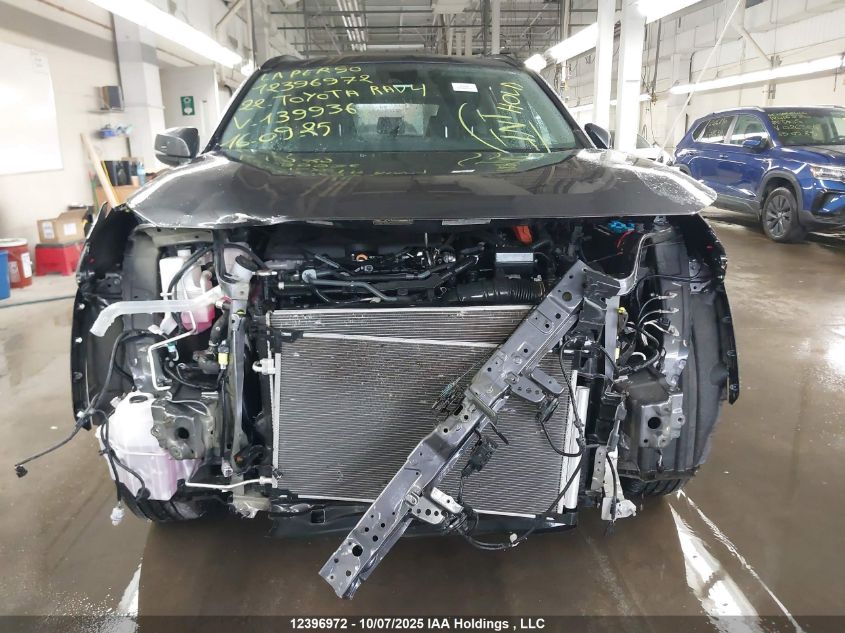 2022 Toyota Rav4 Le VIN: 2T3BWRFV2NW139936 Lot: 12396972