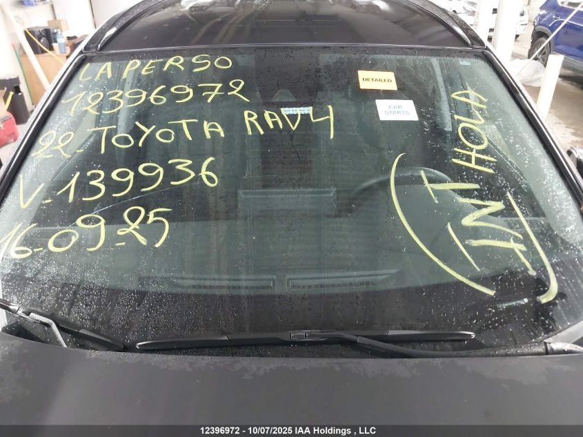 2022 Toyota Rav4 Le VIN: 2T3BWRFV2NW139936 Lot: 12396972