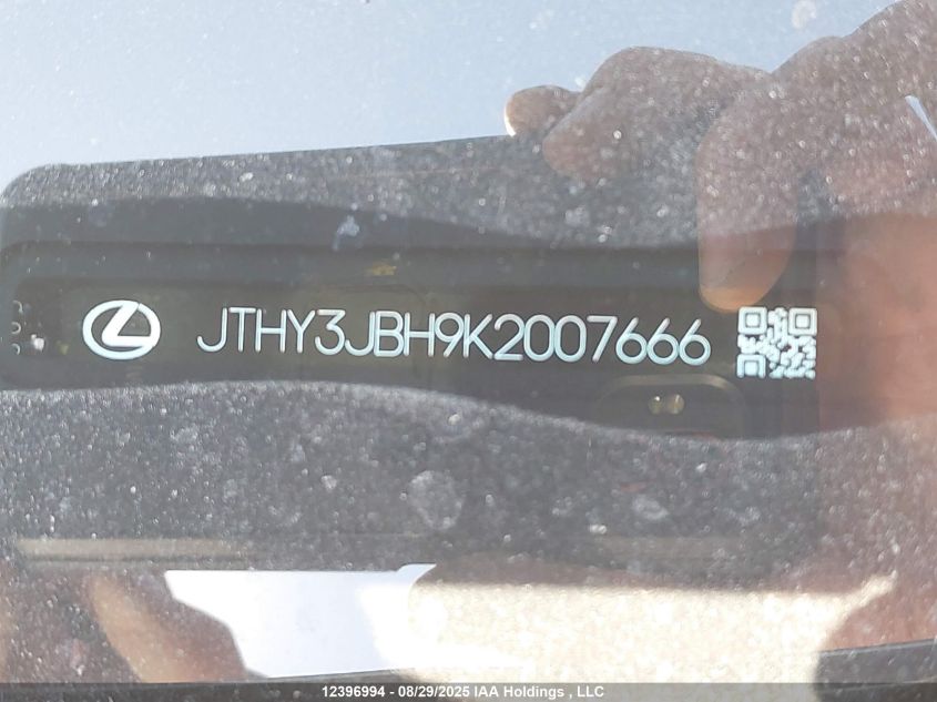 2019 Lexus Ux 200 VIN: JTHY3JBH9K2007666 Lot: 12396994