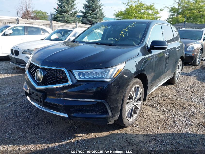 2019 Acura Mdx Tech VIN: 5J8YD4H4XKL805237 Lot: 12397020