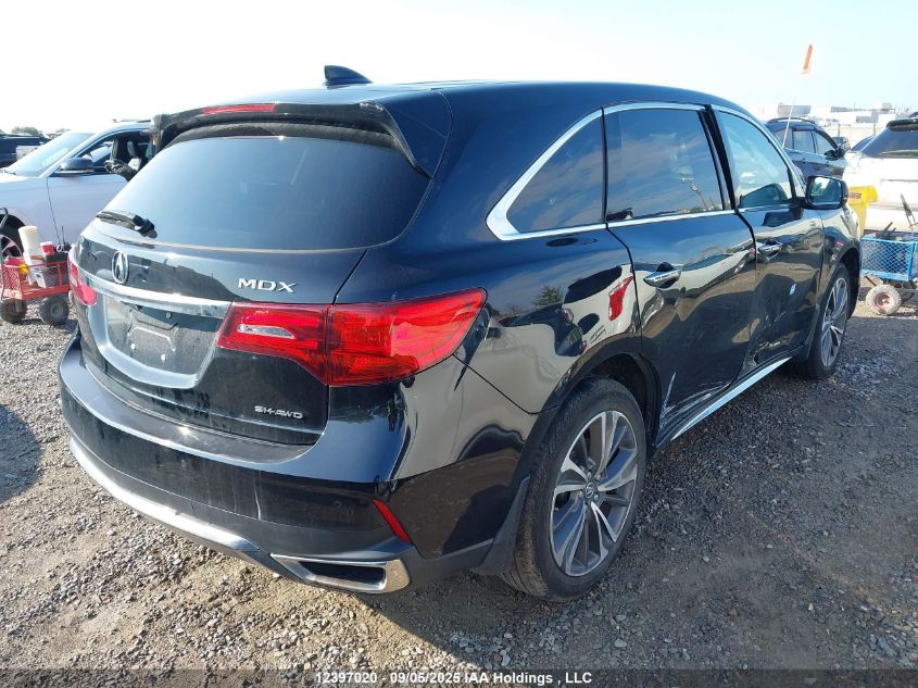 2019 Acura Mdx Tech VIN: 5J8YD4H4XKL805237 Lot: 12397020