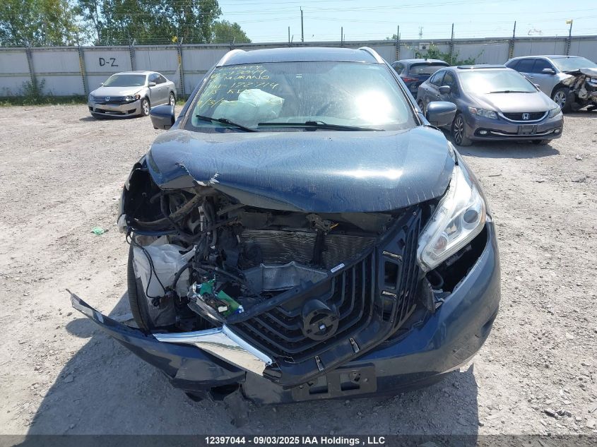 2018 Nissan Murano Midnight Edition/Platinum/Sl/Sv VIN: 5N1AZ2MH0JN172714 Lot: 12397044