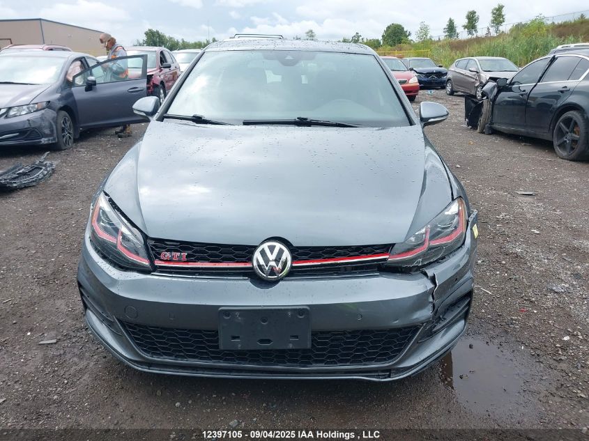 2020 Volkswagen Golf Gti Autobahn VIN: 3VW6T7AU6LM005455 Lot: 12397105