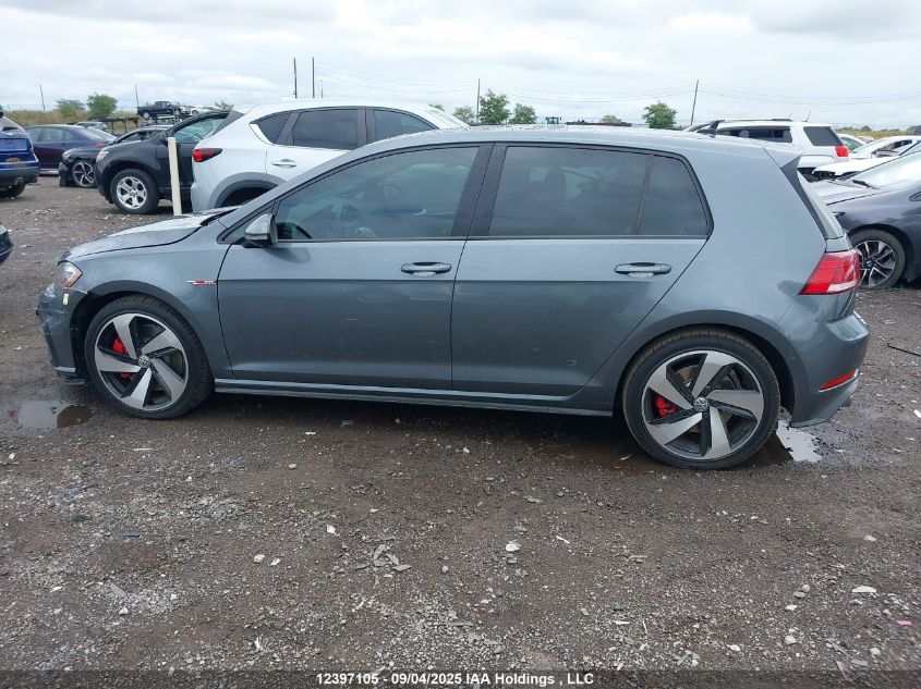 2020 Volkswagen Golf Gti Autobahn VIN: 3VW6T7AU6LM005455 Lot: 12397105