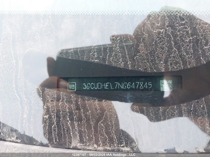 2022 Chevrolet Silverado 1500 Zr2 VIN: 3GCUDHEL7NG647845 Lot: 12397107