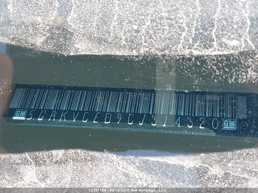 2012 Buick Enclave VIN: 5GAKVCED9CJ314320 Lot: 12397154