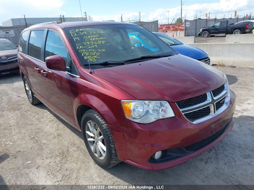 2019 Dodge Grand Caravan Se VIN: 2C4RDGBGXKR783688 Lot: 12397232