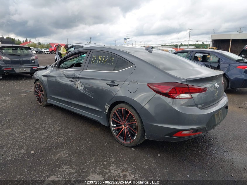 Vin: kmhd04lb7ku891286, lot: 2775647, hyundai elantra 20193
