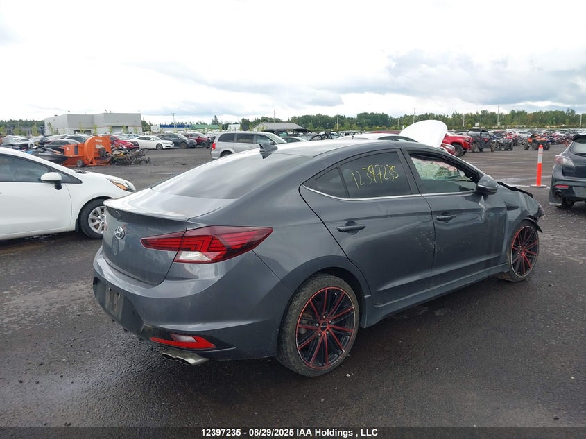 Vin: kmhd04lb7ku891286, lot: 2775647, hyundai elantra 20194