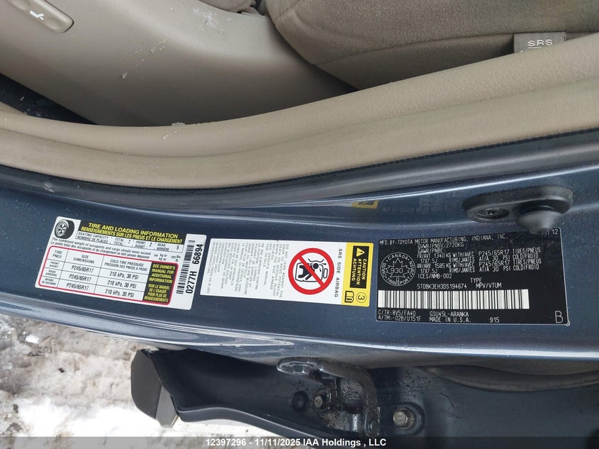 5TDBK3EH3DS194674 2013 TOYOTA HIGHLANDER photo no. 18