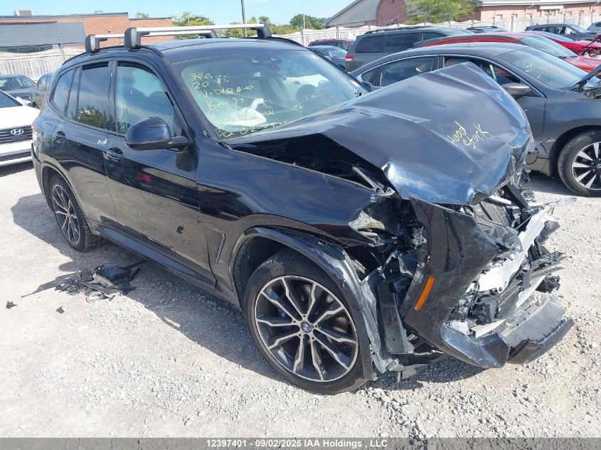 2020 BMW X3 VIN: 5UXTY5C06L9D10847 Lot: 12397401