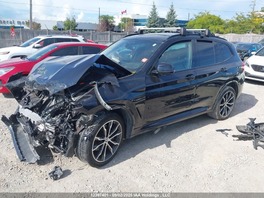 2020 BMW X3 VIN: 5UXTY5C06L9D10847 Lot: 12397401
