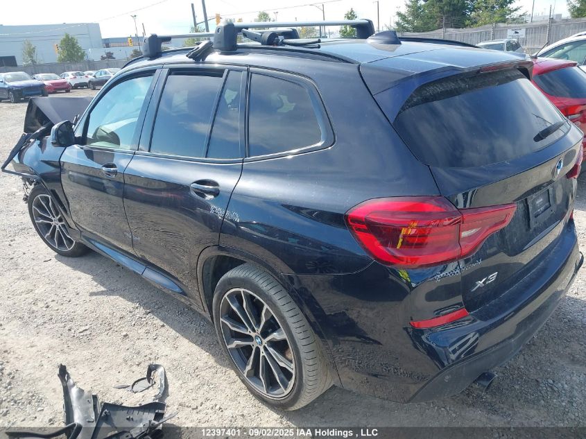 2020 BMW X3 VIN: 5UXTY5C06L9D10847 Lot: 12397401
