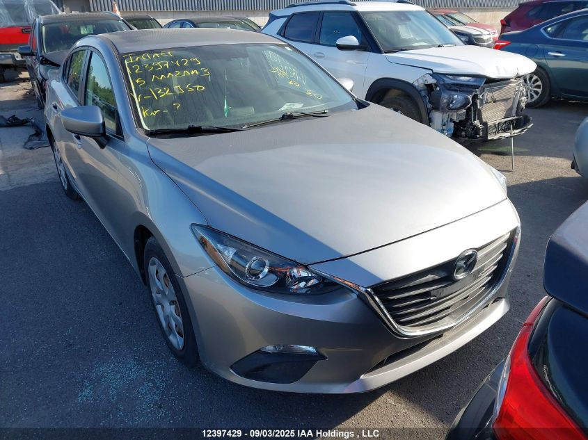 2015 Mazda Mazda3 VIN: 3MZBM1U70FM132950 Lot: 12397429