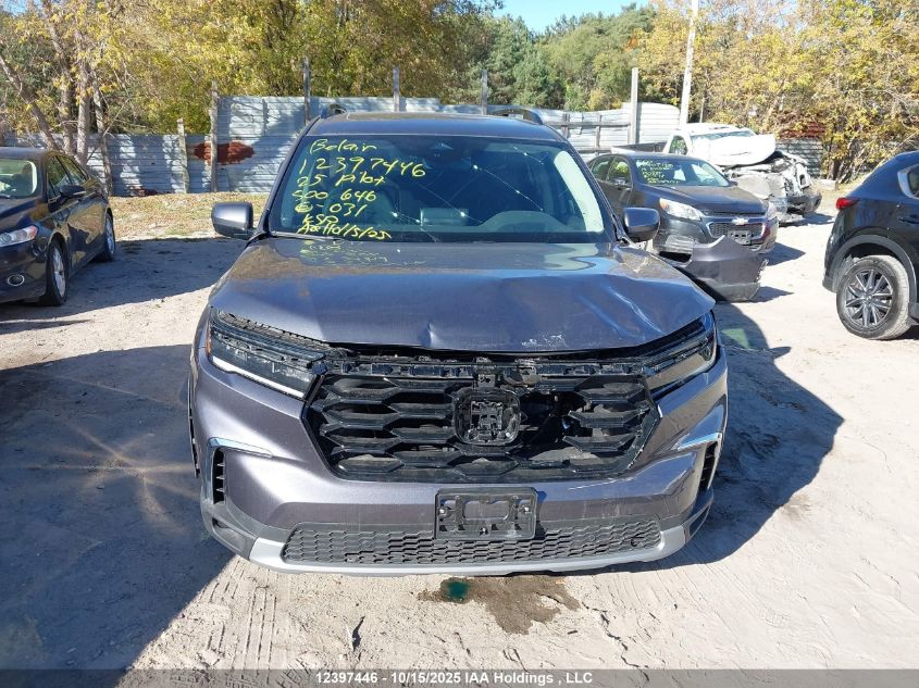 2025 Honda Pilot VIN: 5FNYG1H71SB500646 Lot: 12397446