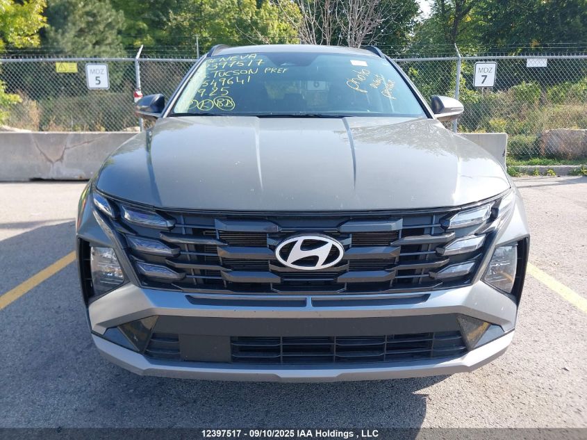 2025 Hyundai Tucson Preferred VIN: 5NMJBCDE7SH549641 Lot: 12397517